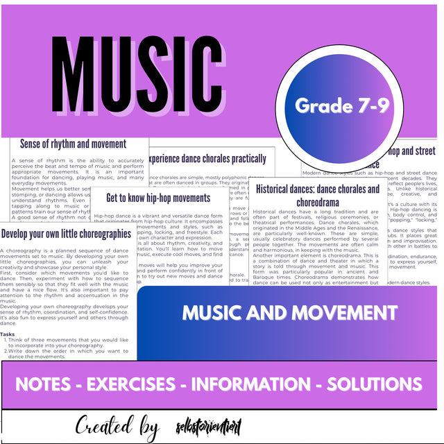 Music and Movement – Creative Music Lessons for Grades 7–9