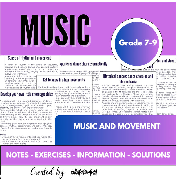 Music and Movement – Creative Music Lessons for Grades 7–9