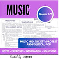 Music and Society – Protest and Political Pop (Grades 7–9)