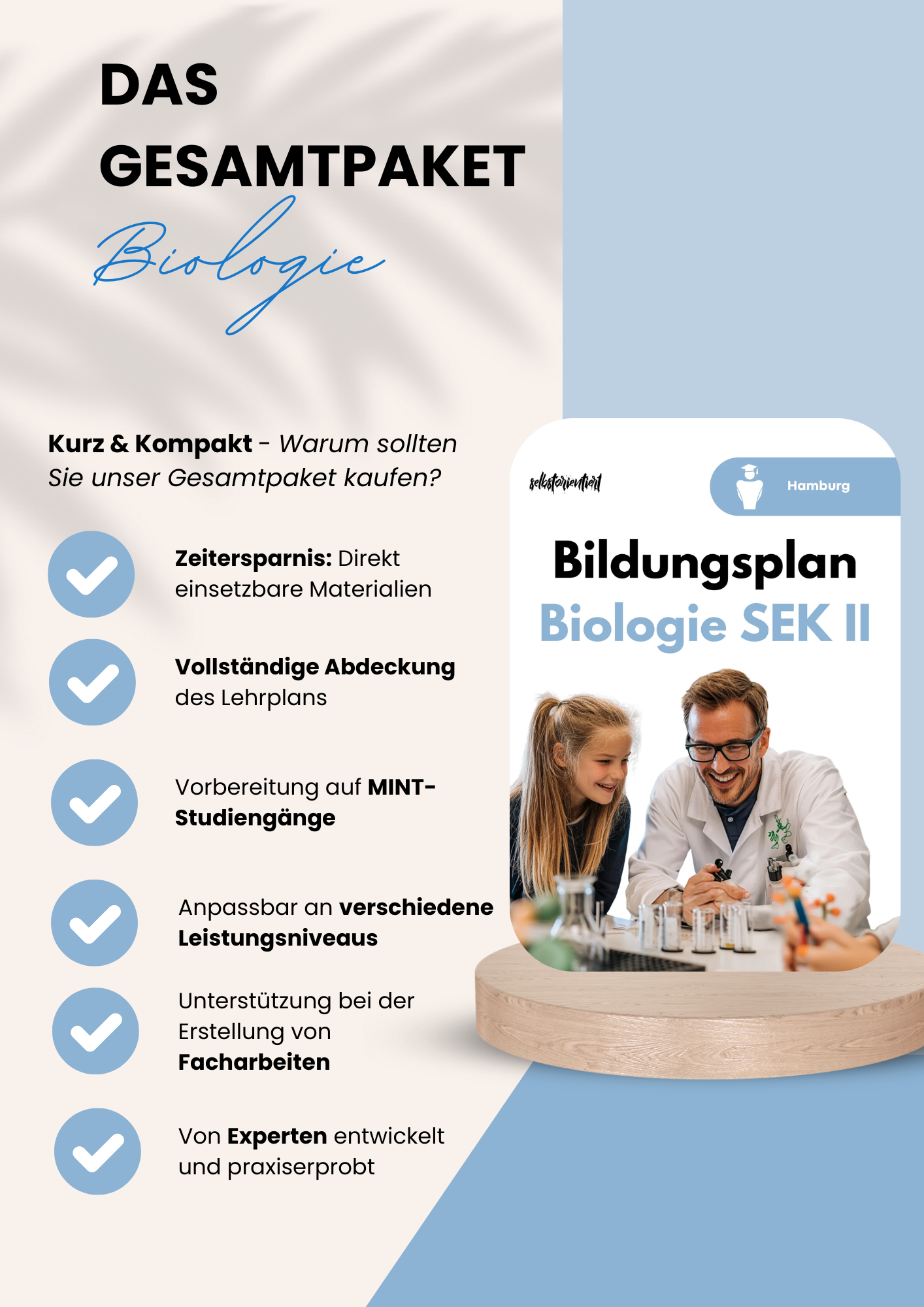 Bildungsplan im Fach Biologie in der Sekundarstufe II - Hamburg