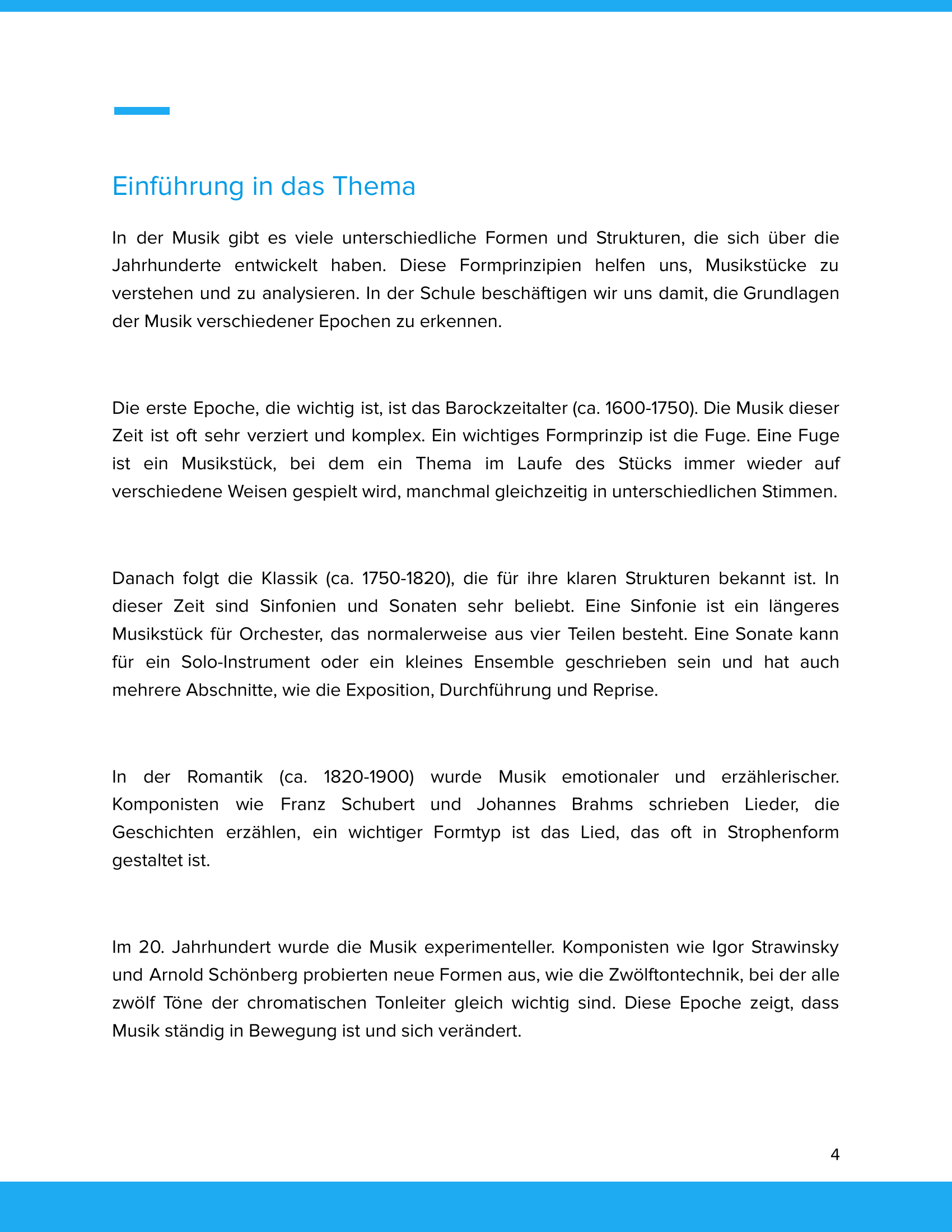 Grundlegende Formprinzipien der Musik – Unterrichtsmaterial Sekundarstufe Musik