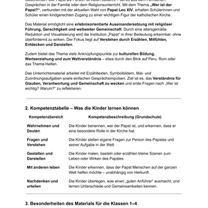 Sparpaket „Papst Leo XIV“ – Unterrichtsreihe & Präsentation für Grundschule, Sekundarstufe I und II
