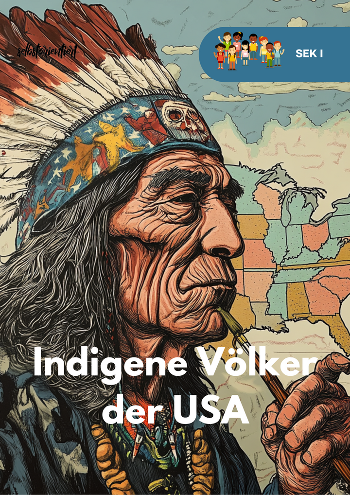 Indigene Völker der USA – Unterrichtsreihe Geschichte Sek I, Titelbild
