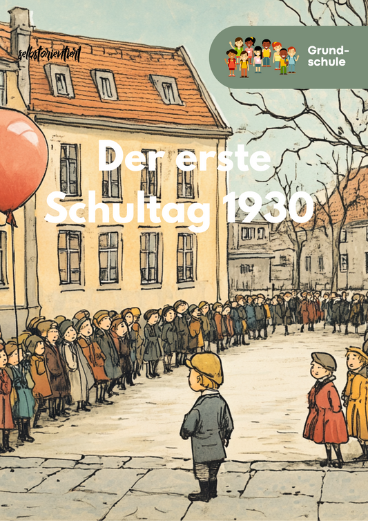 „Der erste Schultag 1930“ - Unterrichtsmaterial Grundschule