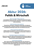 Politik, Wirtschaft & Sozialwissenschaften Abitur 2026 - Der Komplett-Kurs
