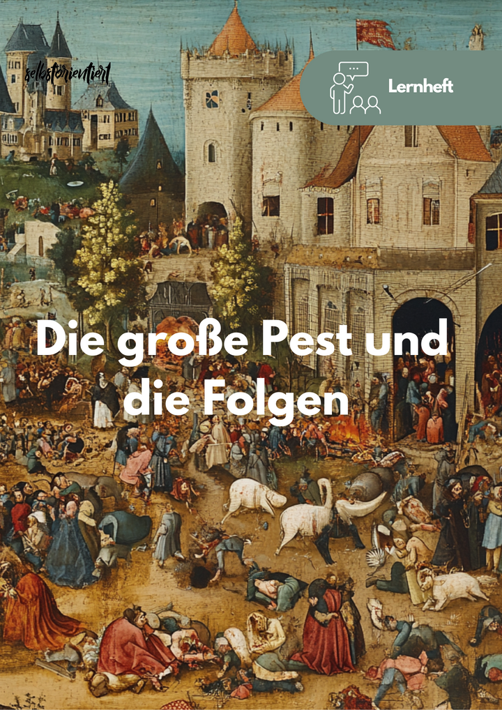 Lernheft Die große Pest – Der Schwarze Tod, Geschichte, Titelbild