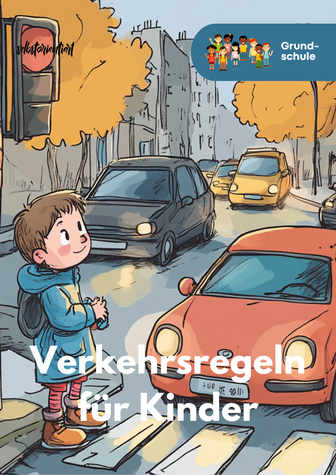 Unterrichtsmaterial Verkehrserziehung Grundschule mit Parcours Anleitungen Verkehrszeichen Modellen und Rollenspiel Szenarien