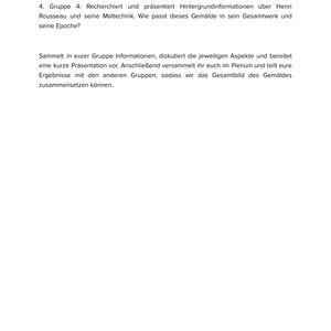 Henri Rousseau – „Kampf zwischen Tiger und Büffel“ – Kunstunterricht SEK I