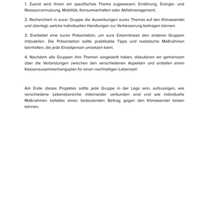 Individuelle Verantwortung & nachhaltiger Lebensstil beim Klimawandel | Unterrichtsmaterial Geographie SEK I