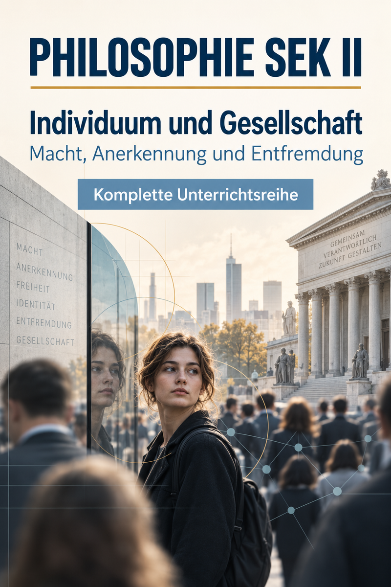 Individuum und Gesellschaft - Macht, Anerkennung und Entfremdung | komplette Unterrichtsreihe Philosophie Sek II