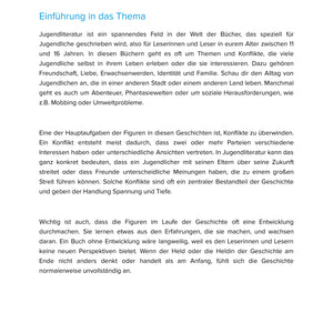 Jugendliteratur im Fokus – Figuren, Konflikte und Themen der Lebenswelt