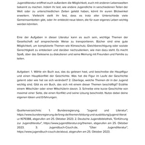 Jugendliteratur im Fokus – Figuren, Konflikte und Themen der Lebenswelt