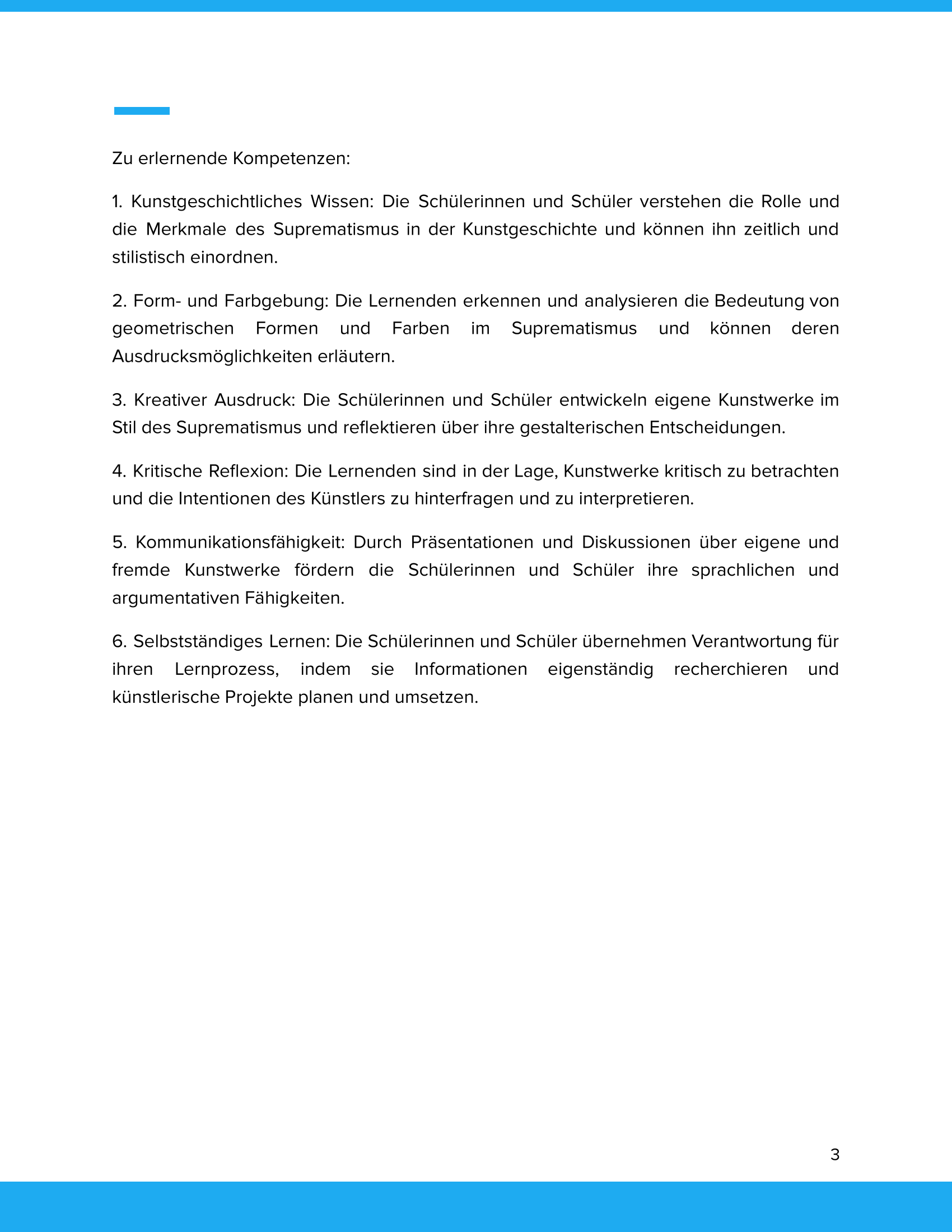 Kasimir Sewerinowitsch Malewitsch – Suprematismus – Kunstunterricht SEK I