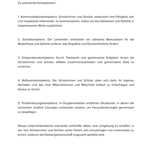 Kennenlernen einer Klasse, die sich schon kennt Unterrichtsmaterial Soziales Lernen SEK I