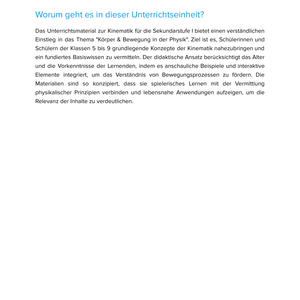 Kinematik – Körper & Bewegung in Physik einfach erklärt – Physikunterricht SEK I