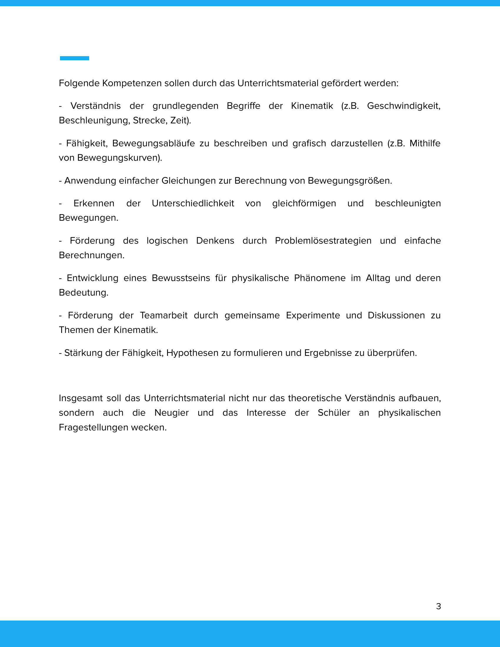Kinematik – Körper & Bewegung in Physik einfach erklärt – Physikunterricht SEK I