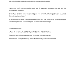 Kinematik – Körper & Bewegung in Physik einfach erklärt – Physikunterricht SEK I