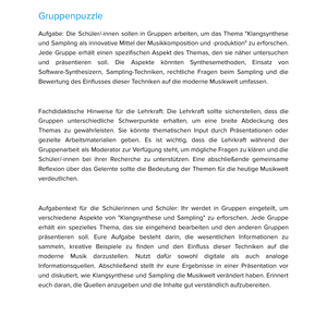 Klangsynthese & Sampling – Unterrichtsmaterial Musikproduktion Sekundarstufe