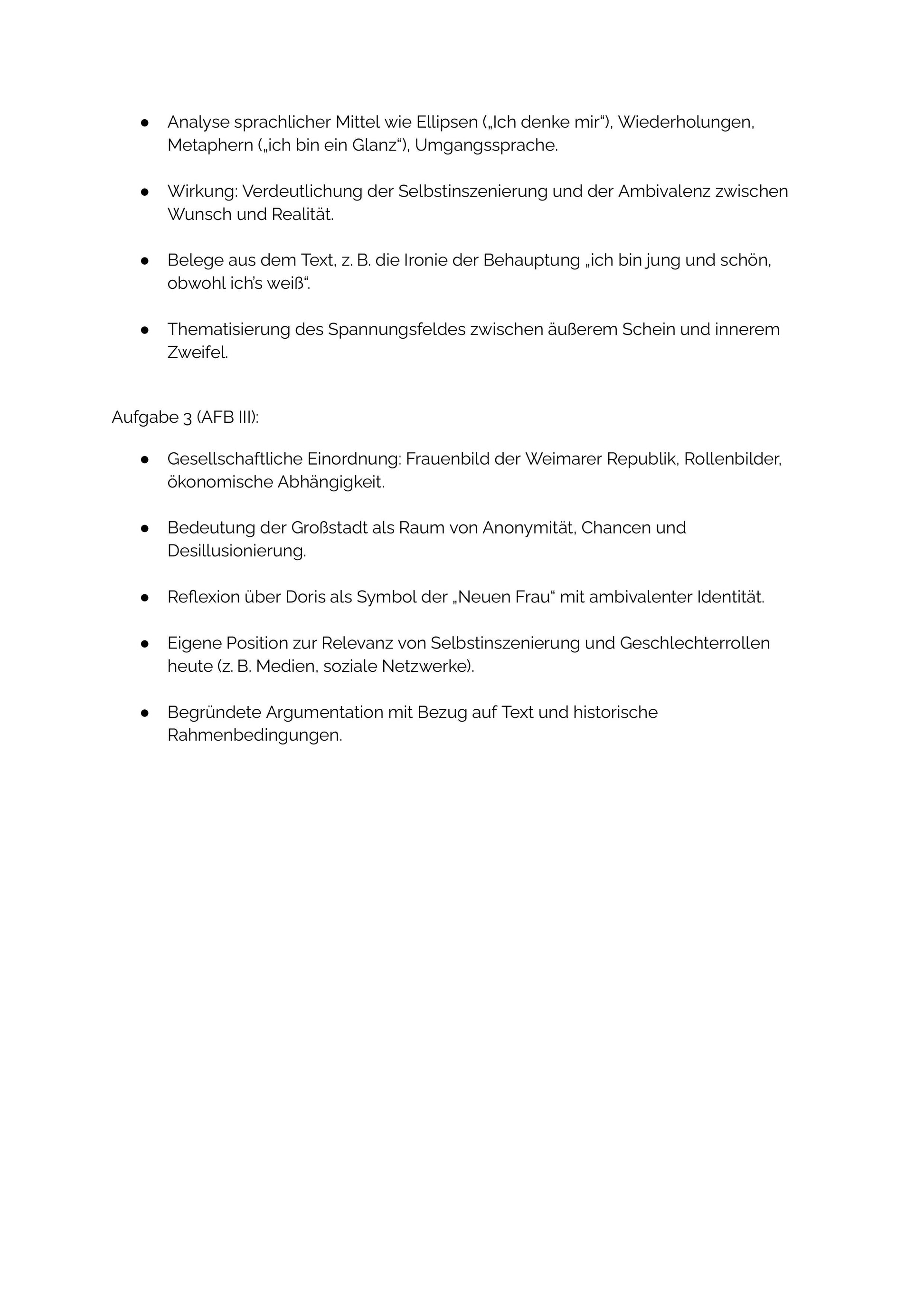 Das kunstseidene Mädchen – Klausur zu Erzählperspektive & Gesellschaft (Sek II)
