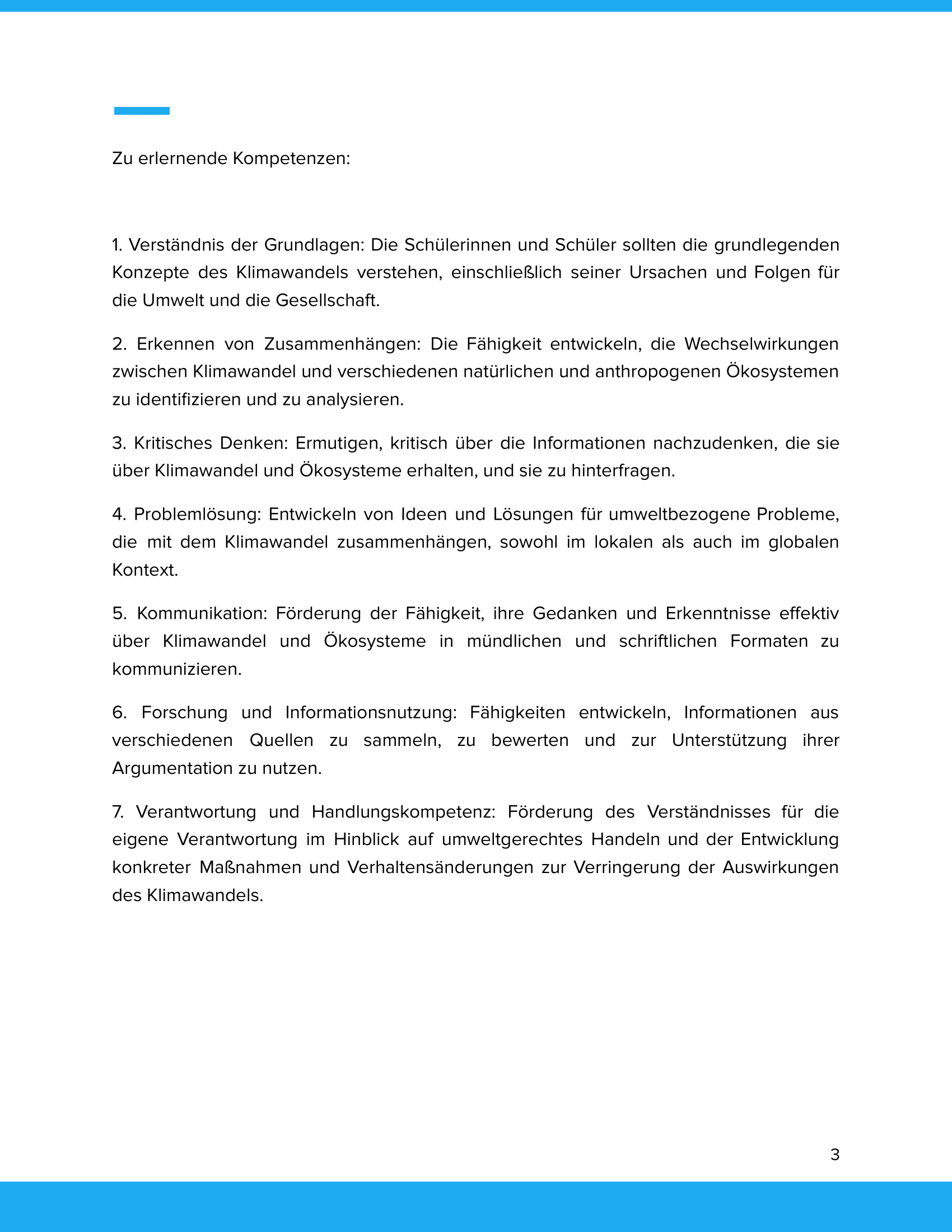 Klimawandel und Ökosysteme | Unterrichtsmaterial Geographie SEK I