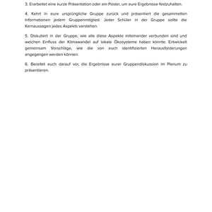 Klimawandel und Ökosysteme | Unterrichtsmaterial Geographie SEK I