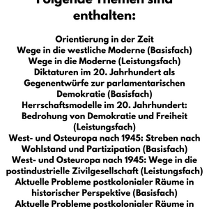 Bildungsplan Geschichte in der GoST - Baden-Württemberg