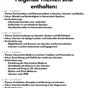 Fachanforderungen im Fach Deutsch in der GoST - Schleswig-Holstein