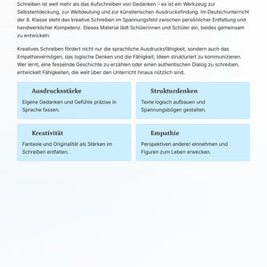 Kreatives Schreiben fördern – Ideen entwickeln, Texte gestalten und Sprache lebendig machen