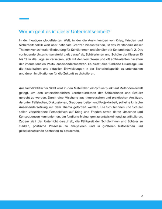 Krieg, Frieden & Sicherheitspolitik im 21. Jahrhundert – Globalpolitik verstehen