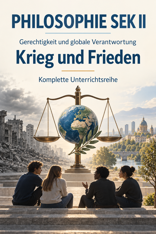 Gerechtigkeit, globale Verantwortung, Krieg und Frieden | komplette Unterrichtsreihe Philosophie Sek II