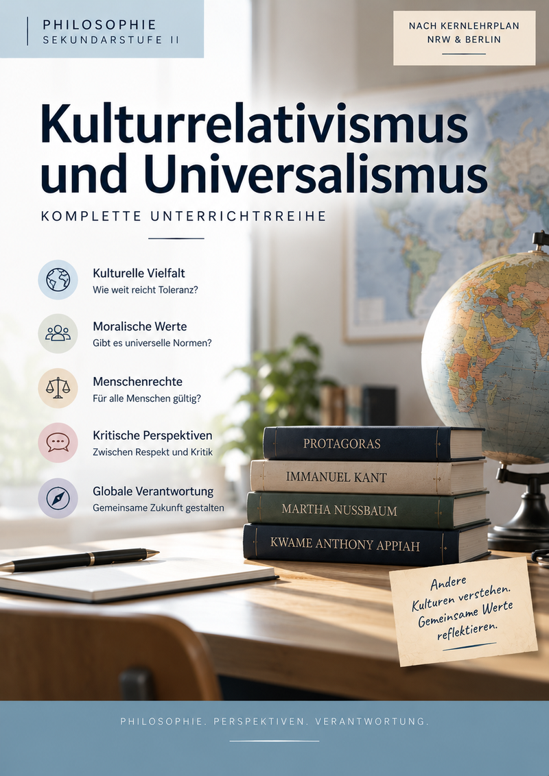 Kulturrelativismus und Universalismus - Werte in einer pluralen Welt | komplette Unterrichtsreihe Philosophie Sek II