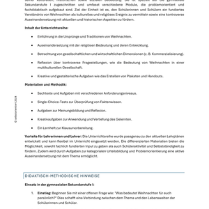 Sparpaket XXL: Weihnachten in der Sekundarstufe I