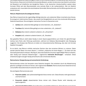 Unterrichtsreihe: Poesie verstehen – Tradition & Moderne in der Lyrik