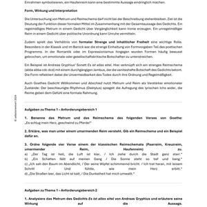 Unterrichtsreihe: Poesie verstehen – Tradition & Moderne in der Lyrik