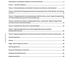 Unterrichtsreihe: 8 Kurzgeschichten für die Oberstufe – Analyse & Kontext
