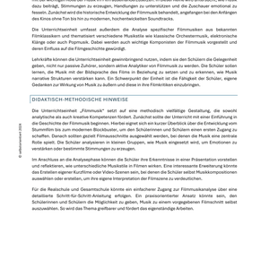 Filmmusik - Unterrichtsreihe SEK I