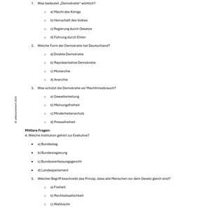 Was ist Demokratie? - Unterrichtsreihe SEK I