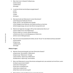 Strom und Elektrizität - Unterrichtsreihe SEK I