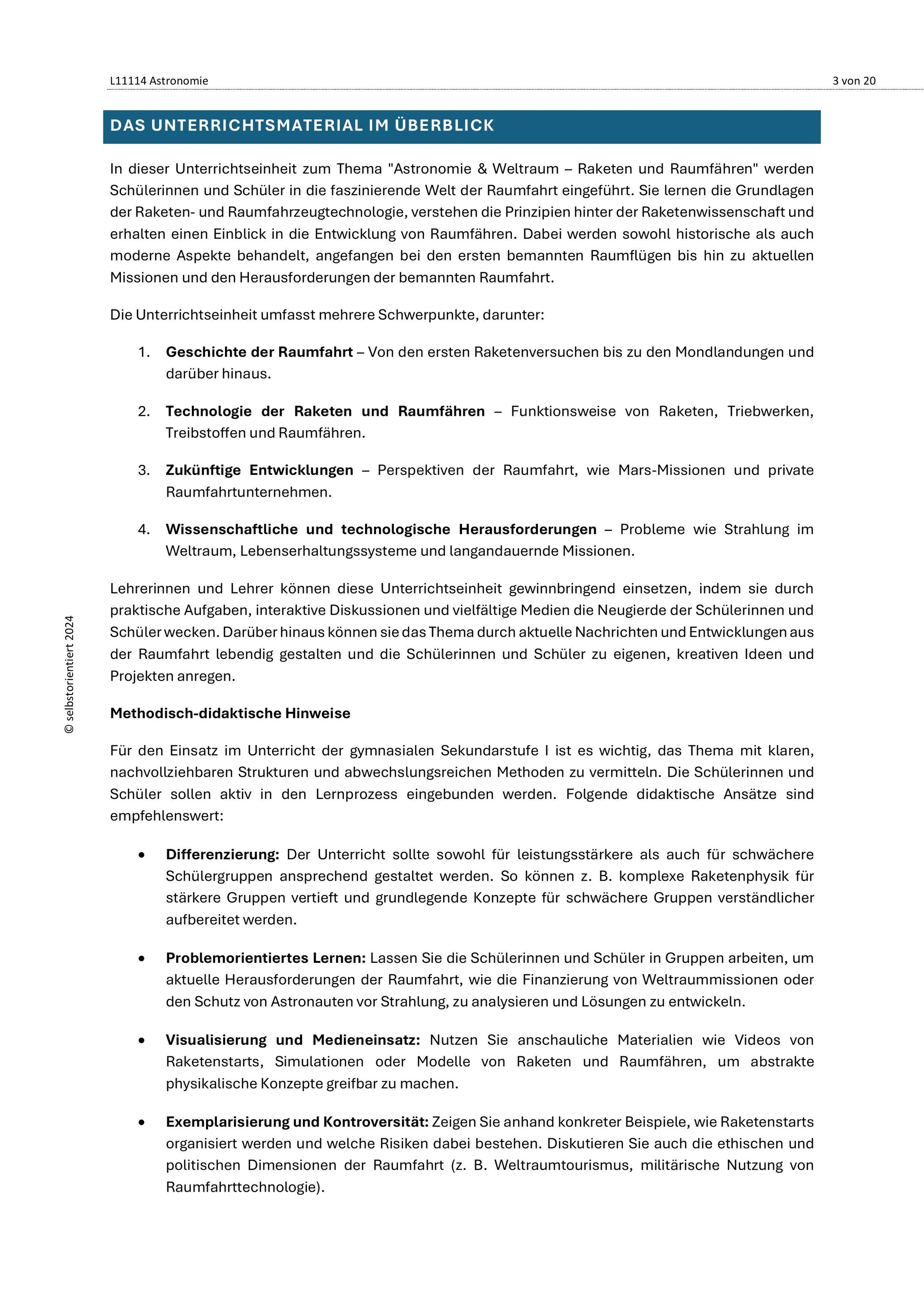 Astronomie & Weltraum – Komplettes Sparpaket für den naturwissenschaftlichen Unterricht