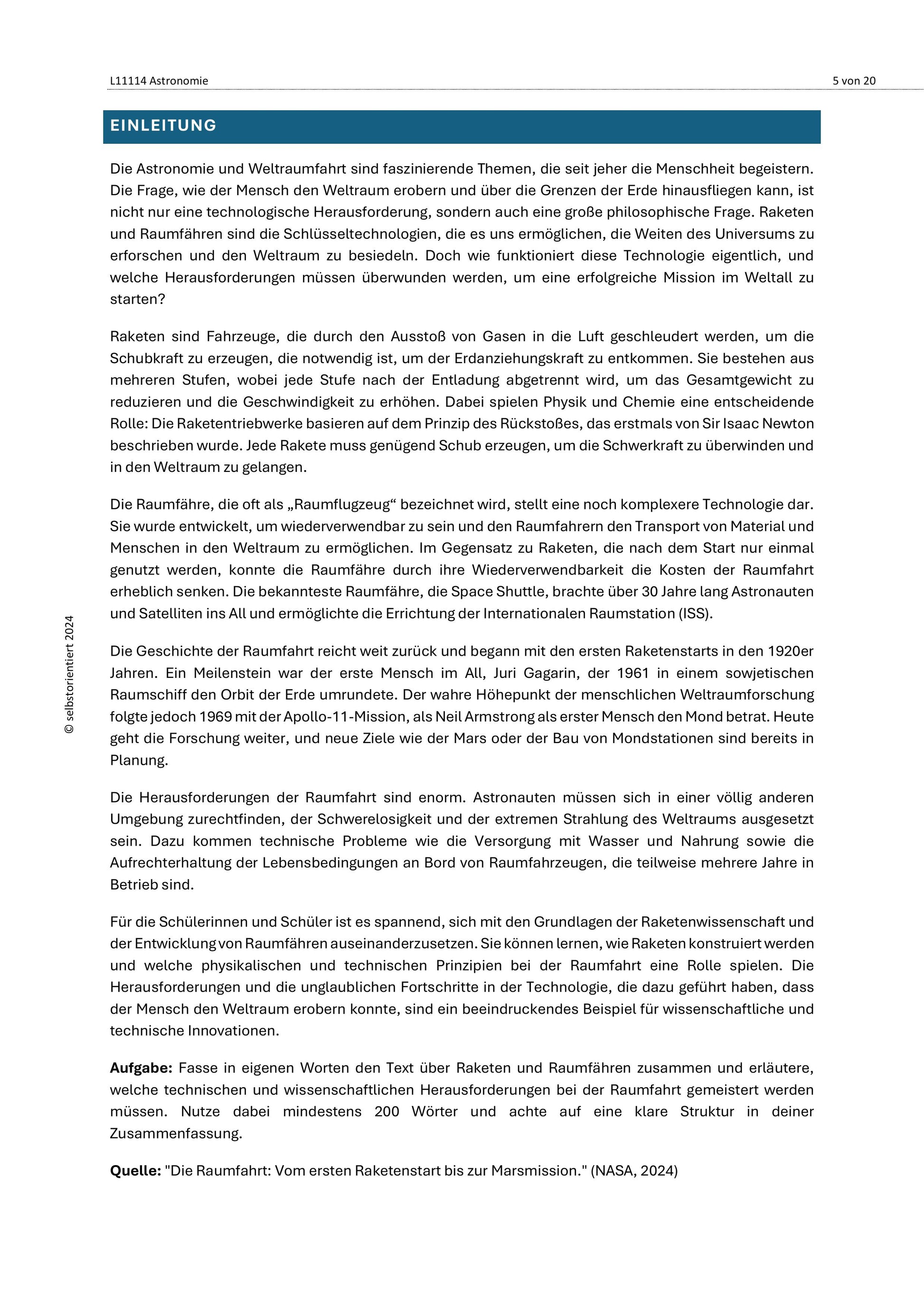 Astronomie & Weltraum – Komplettes Sparpaket für den naturwissenschaftlichen Unterricht