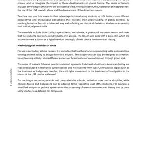 Role of the USA in World War II & History - Teaching Manual