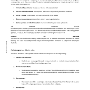 Industrialization - Teaching Manual & Worksheets