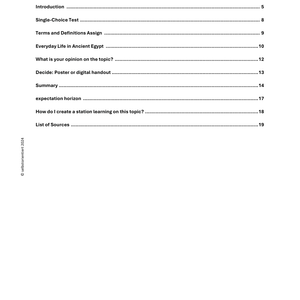 Ancient Egypt - Worksheets for Class 5, 6 and 7