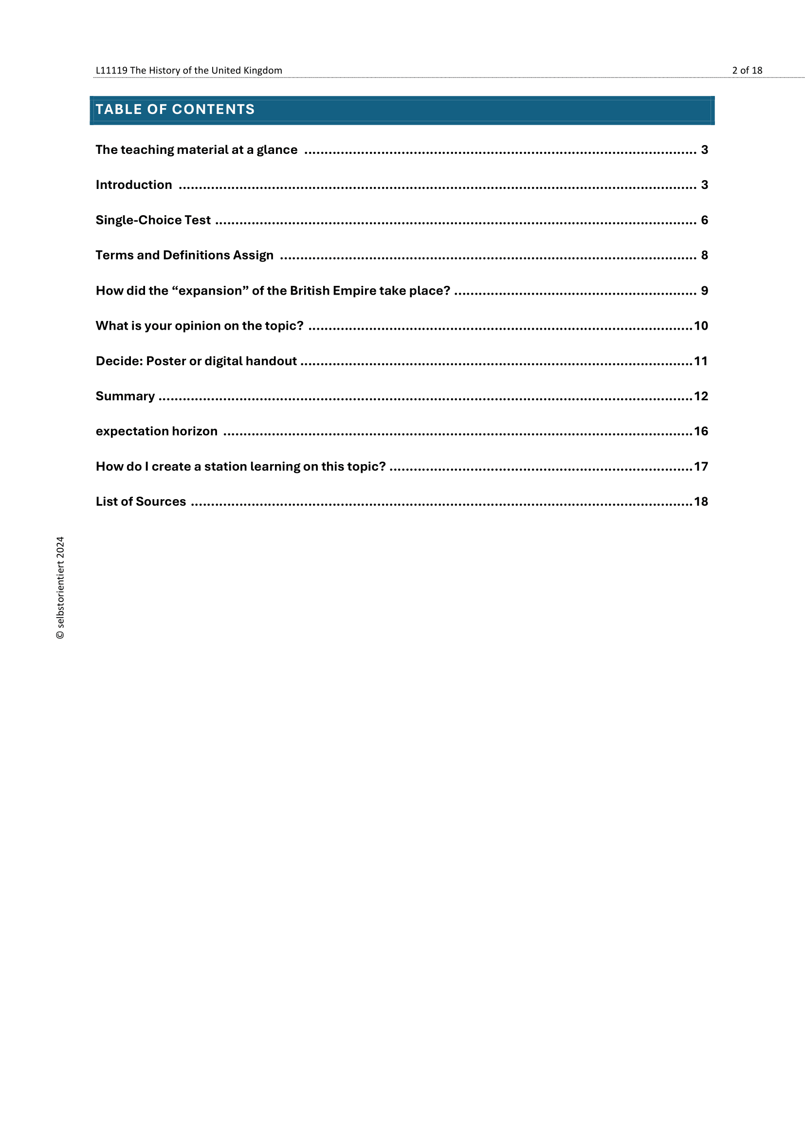 Teaching Series: The History of the United Kingdom