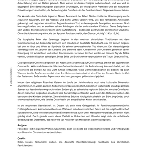 Ostern: Bedeutung im Christentum - SEK I