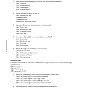 Ostern: Bedeutung im Christentum - SEK I