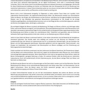 Unterrichtsreihe: Bienen - SEK I