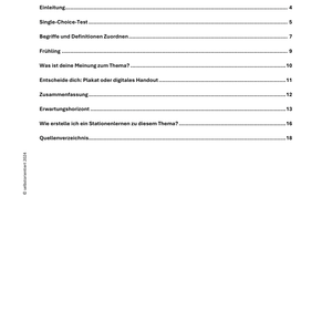 Frühling - Unterrichtsreihe SEK I