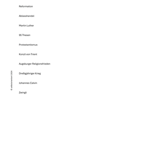 Unterrichtsreihe: Reformation - SEK I