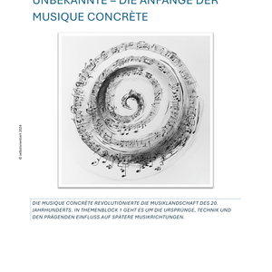 Musique Concrète - Unterrichtsreihe | Musik